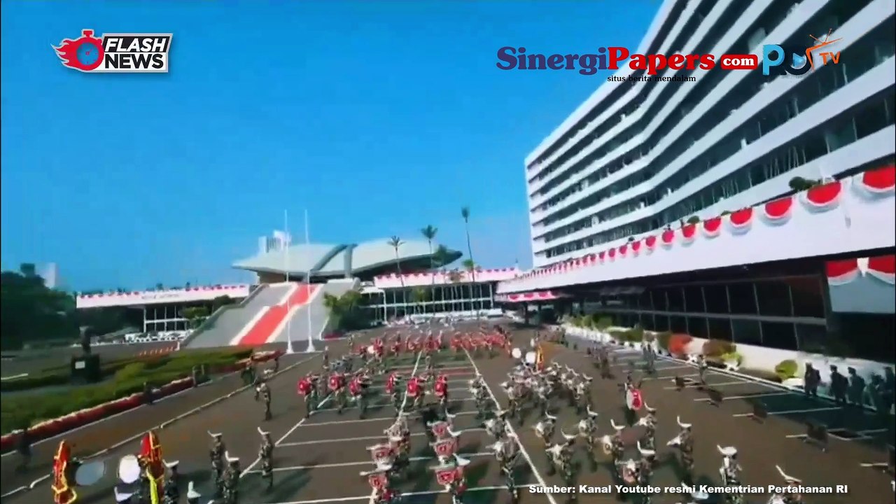 Para Kadet Mahasiswa UNHAN RI Berlatih Untuk Persiapan Tampil di Sidang Paripurna DPR/MPR RI
