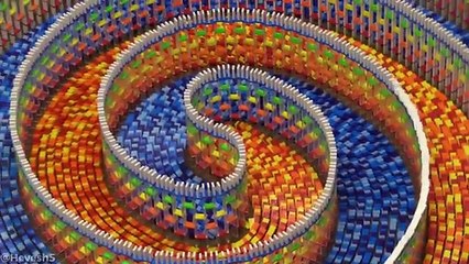 30 Minutes of DOMINOES FALLING! -  ASMR Compilation