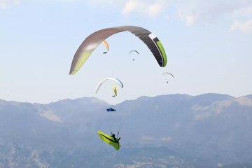 Çameli’de yamaç paraşütü heyecanı!