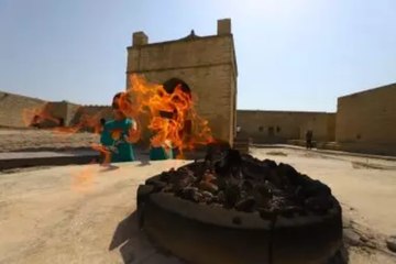 Ateşgah Mabedi'nde yanan ateş hiç sönmüyor