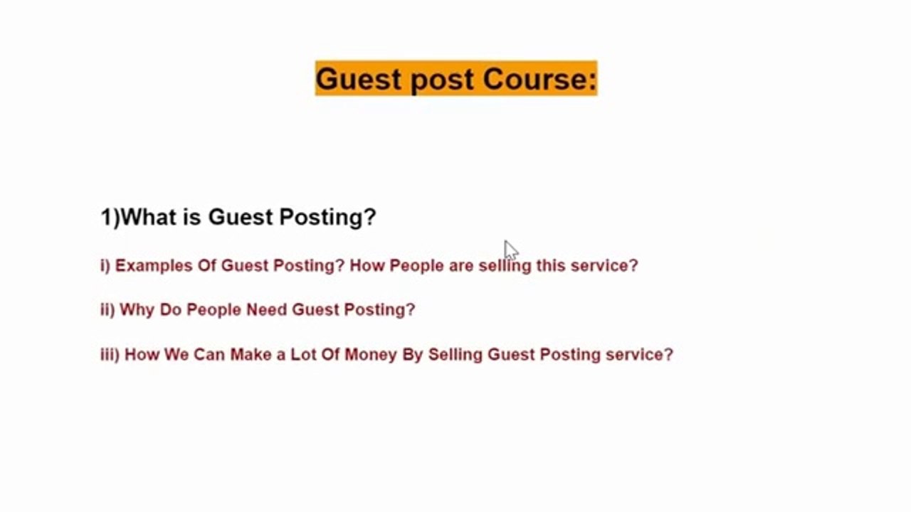 Master Guest Posting & Blogging in Urdu/Hindi 2024: How to Earn Money Online - 2024 Beginner's Guide (Lecture 1)