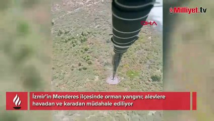 İzmir'de orman yangını! Havadan ve karadan müdahale başladı