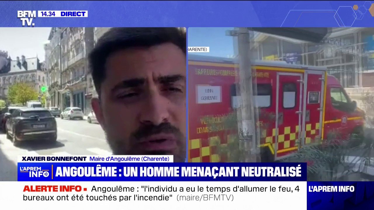 Attaque contre la mairie Angoulême: "L'individu a eu le temps d'allumer le feu et quatre bureaux ont été touchés", explique le maire Xavier Bonnefont