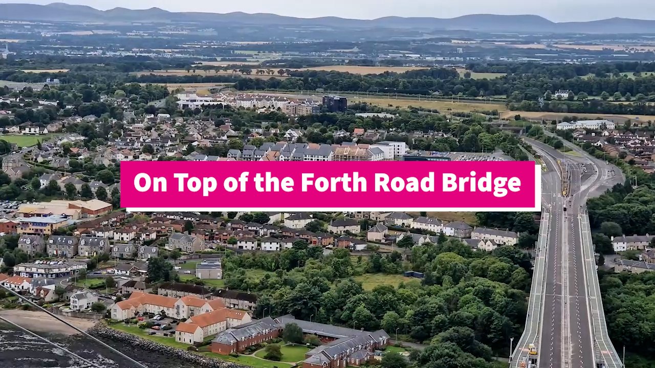 What a view - take a trip to the top of the Forth Road Bridge
