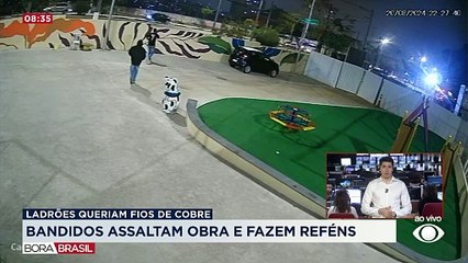 Bandidos são presos após fazer reféns durante assalto a obra em SP