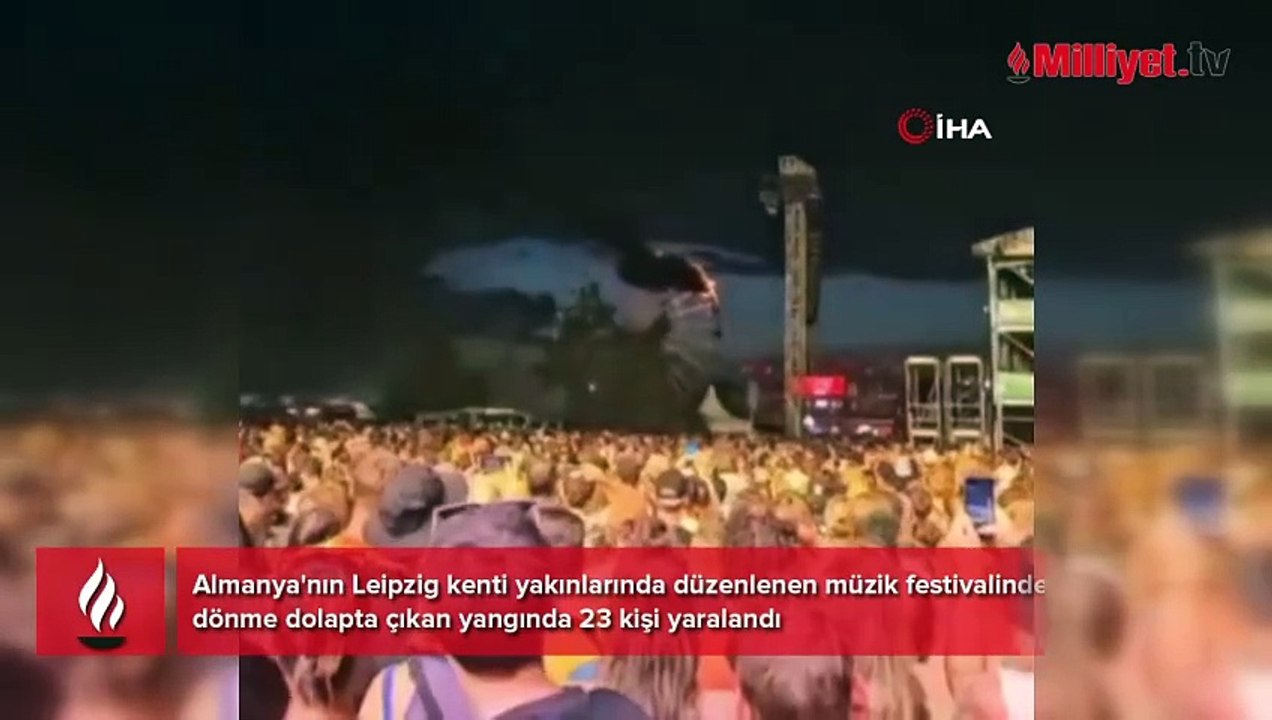 Almanya'da müzik festivalinde korku dolu anlar! Zor kurtuldular