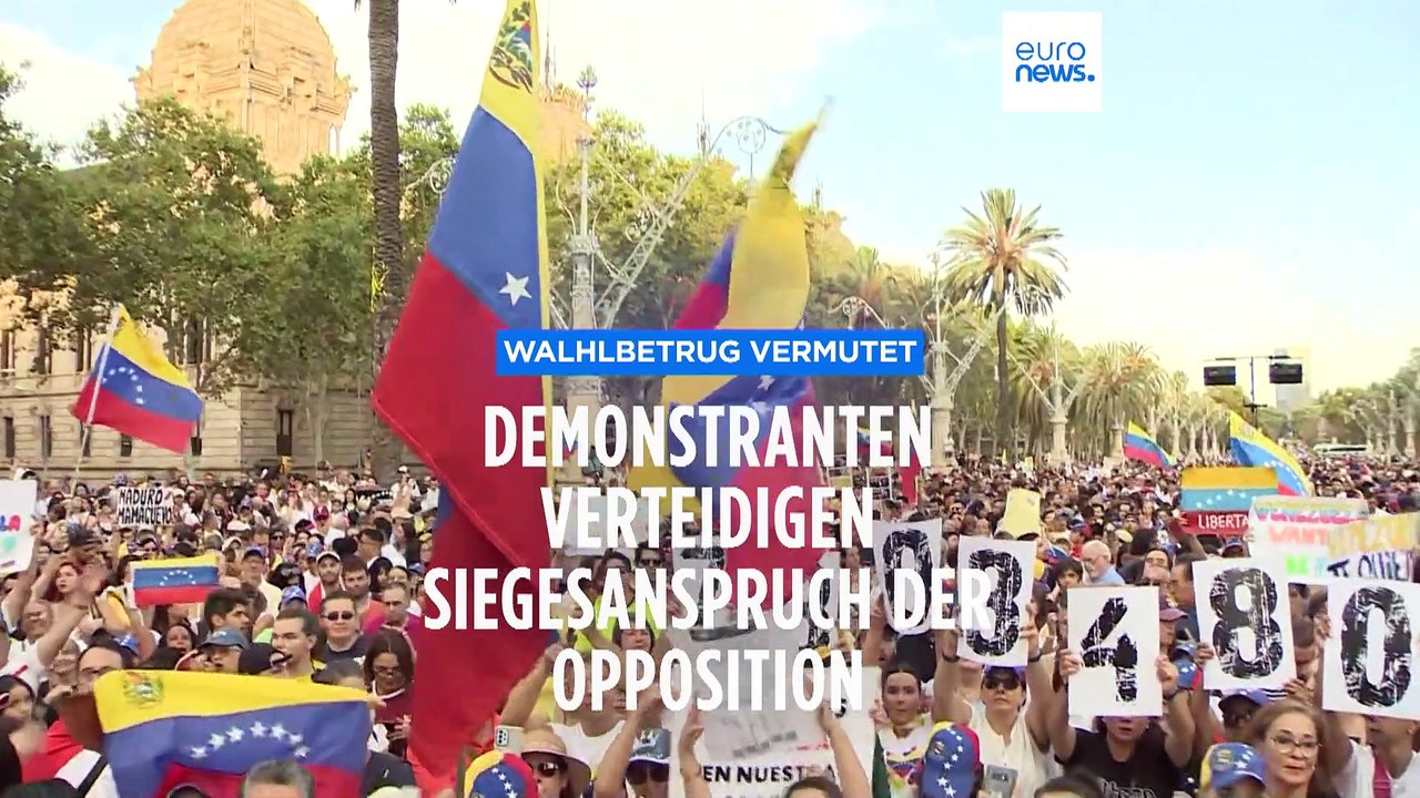 Proteste und Demonstrationen in Venezuela für Anerkennung des Wahlsieges der Opposition
