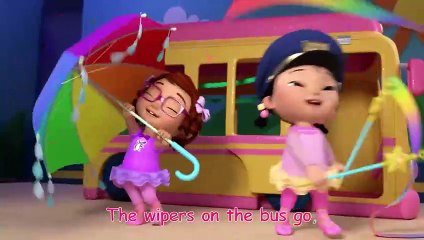 Wheels on the Bus (Cece s Pretend Play Version) _ CoComelon Nursery Rhymes & Kids Songs