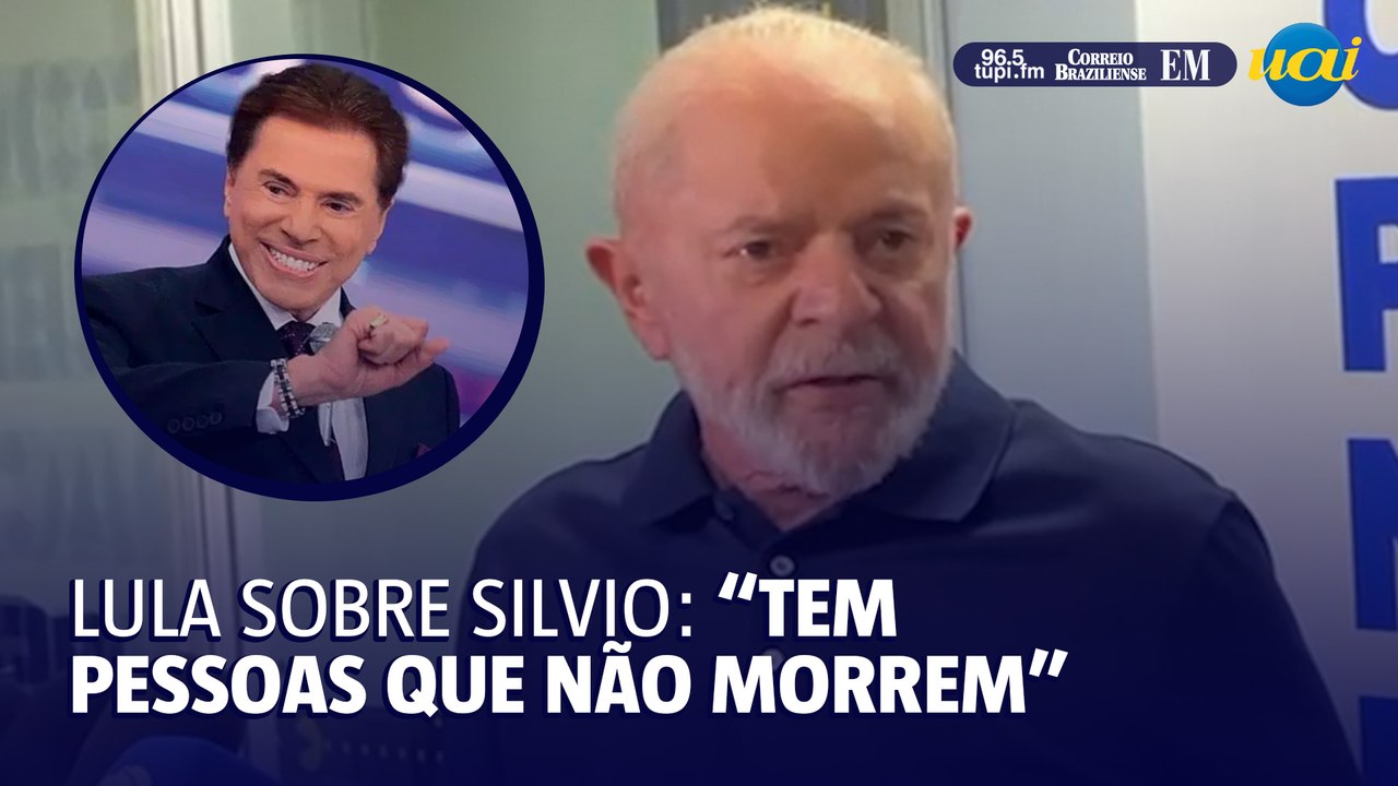 Lula lamenta morte de Silvio Santos: "tem pessoas que não morrem"