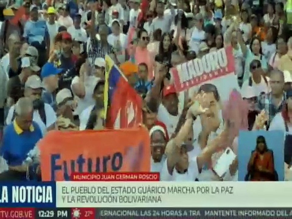 Guariqueños expresaron su respaldo al presidente Nicolás Maduro