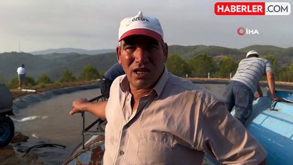 Köylüler yangına karşı seferber oldu: Tankerlerle helikopterlere su takviyesi