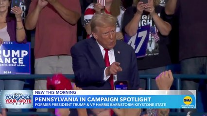 Pennsylvania takes center stage with visits by both candidates