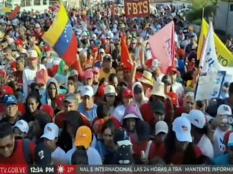 Pueblo zuliano marcha en respaldo al presidente Nicolás Maduro