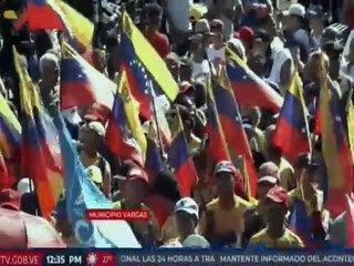 Download Video: Guaireños se movilizaron en defensa de la paz y en respaldo al presidente Nicolás Maduro