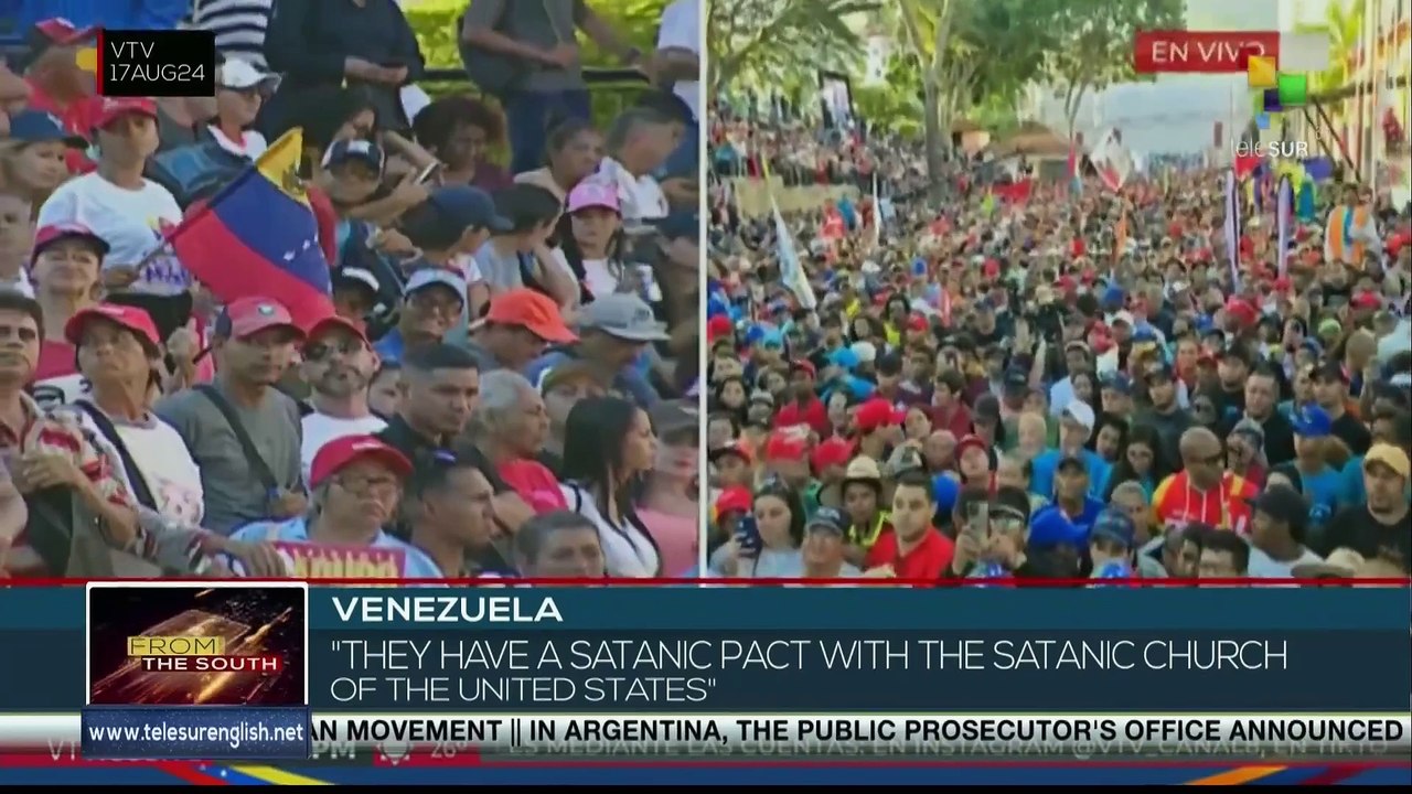 FTS 12:30 18-08 Venezuela ratifies defense of peace and support for reelected president