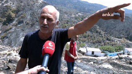 İzmir yangınında evlerini, hayvanlarını kaybeden köylüler yardım bekliyor