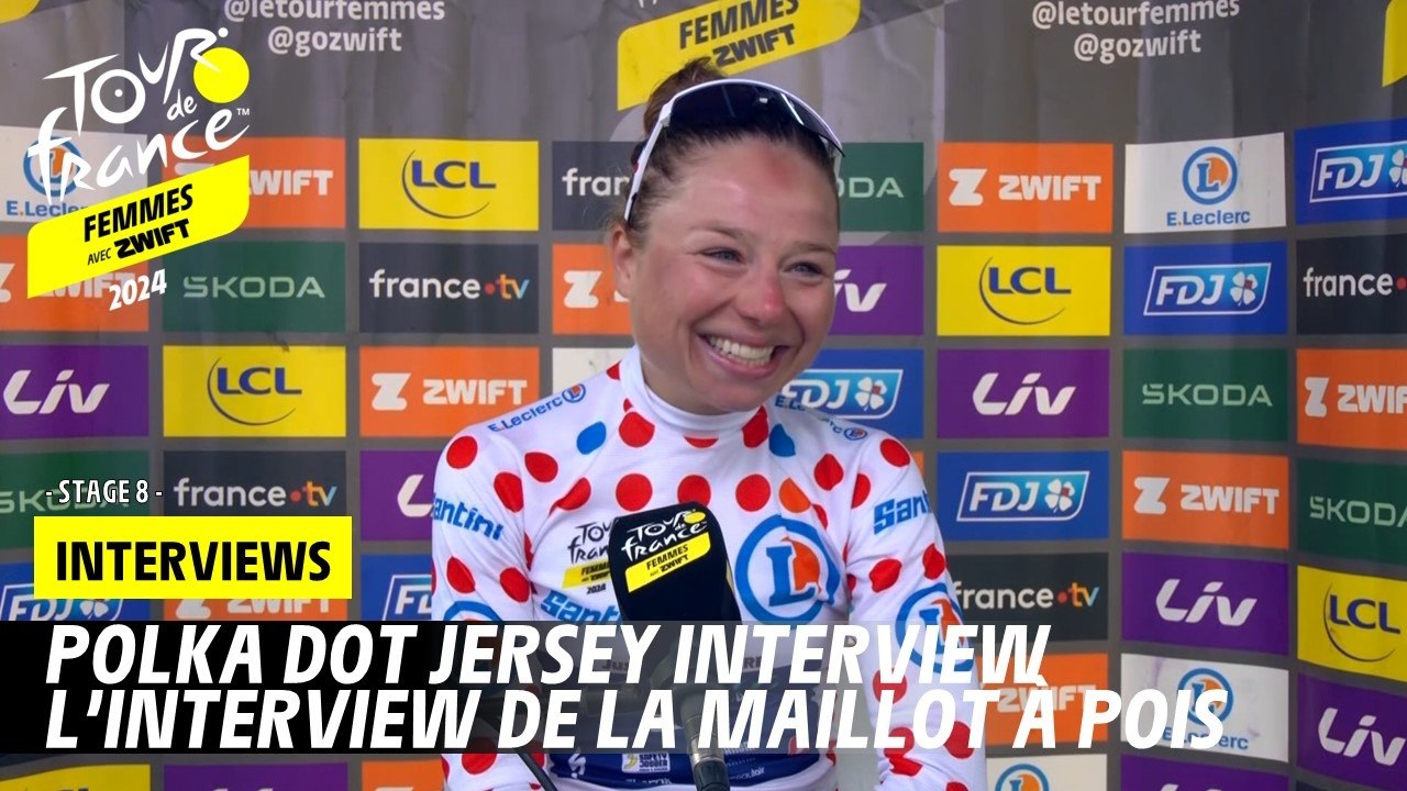 Polka dot jersey interview - Stage 8 - Tour de France Femmes avec Zwift 2024