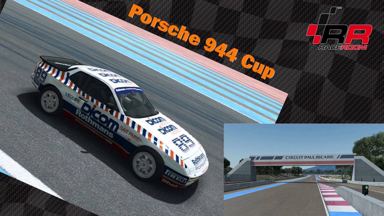 Tour de piste au Paul Ricard en Porsche 944 Cup sur Raceroom Racing