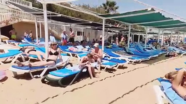 Beach summer beautiful lady enjoying life with beach summer.