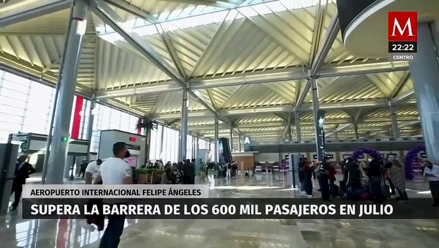 Aeropuerto Felipe Ángeles rompe récord de pasajeros en julio con más de 600 mil viajeros