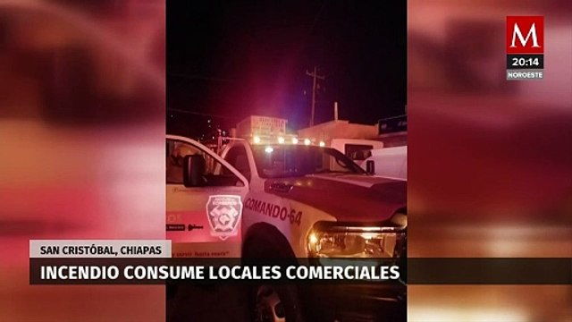 Incendio en el mercado zona norte de San Cristóbal de las Casas, Chiapas, devasta 25 locales