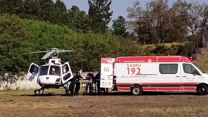 Sobrevivente de grave acidente com morte na BR-180 é trazida de helicóptero para Cascavel
