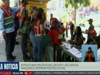 Líderes del circuito 4 de Caracas participan en el encuentro político formativo de base