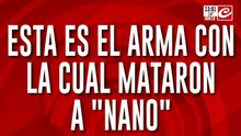 Esta es el arma con la cual mataron a "Nano"