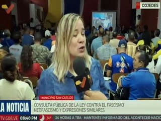 Pueblo del estado Cojedes participa en la consulta pública sobre la ley contra el fascismo