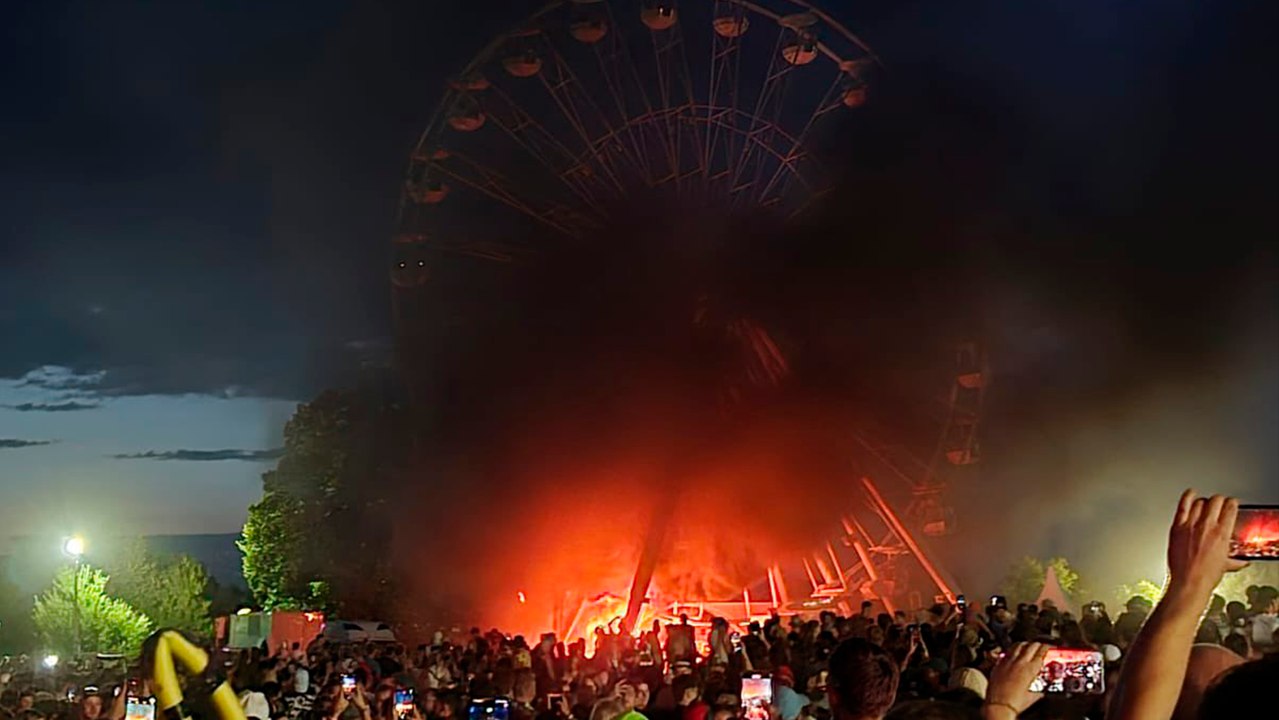 Incendio en el Festival Highfield, en Alemania deja por lo menos 23 heridos y el video le da la vuelta al mundo