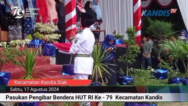 Pasukan Pengibar Bendera HUT RI - 79 Kecamatan Kandis