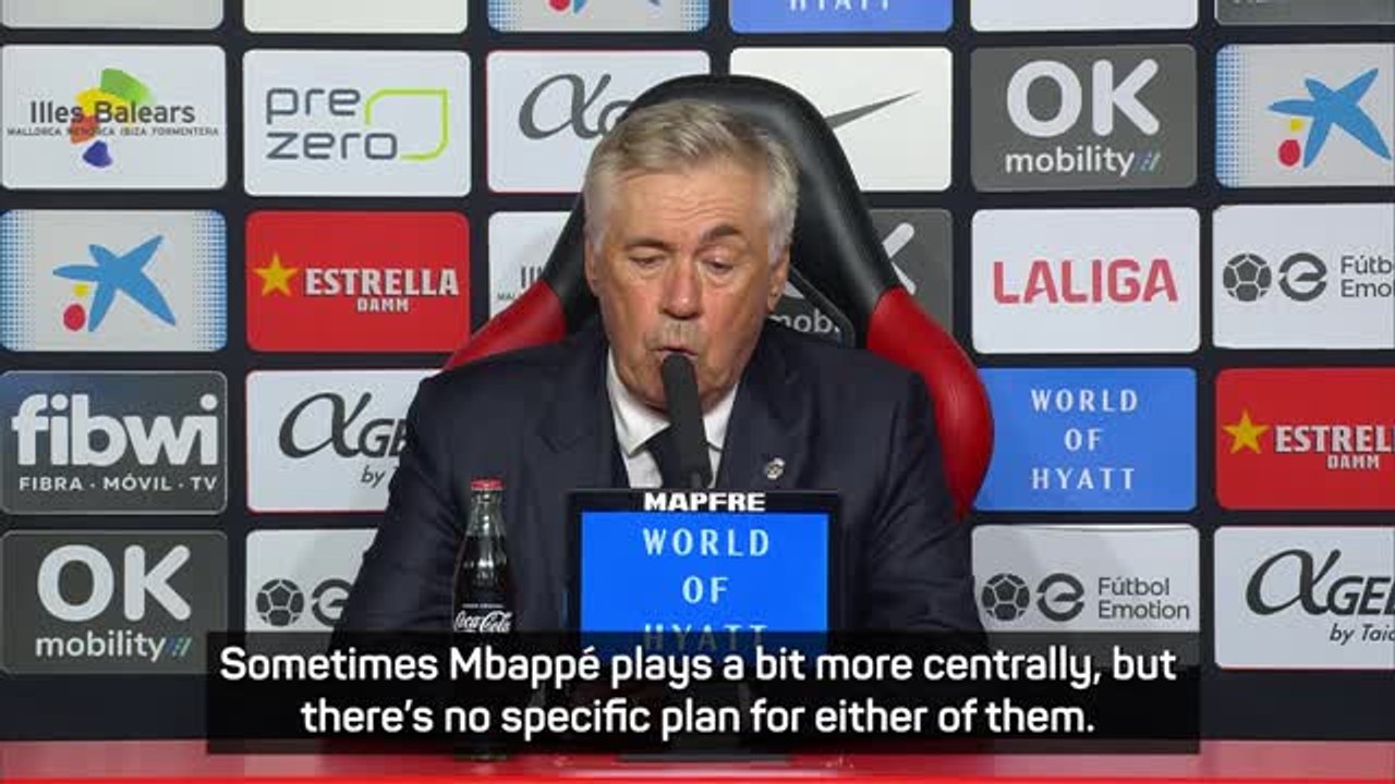 Mbappe and Vinicius have freedom to switch positions - Ancelotti