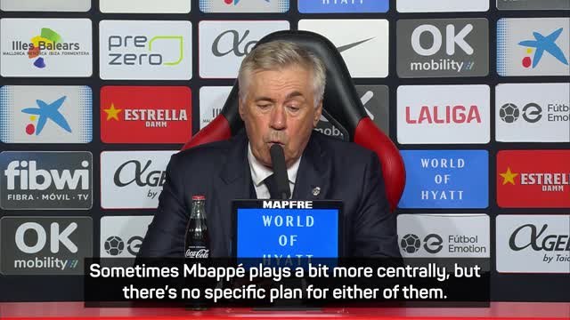 Mbappe and Vinicius have freedom to switch positions - Ancelotti