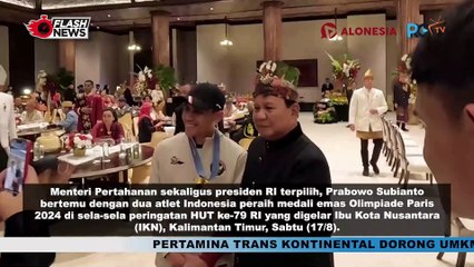 Momen Prabowo dan Para Atlet Peraih Medali Olimpiade Paris 2024 di IKN
