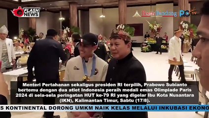 Momen Prabowo Dan Para Atlet Peraih Medali Olimpiade Paris 2024 IKN