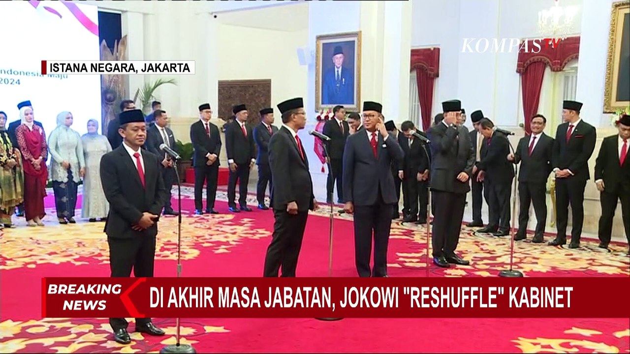 BREAKING NEWS - Detik-Detik Jokowi Lantik 3 Menteri dan 1 Wamen di Istana Negara