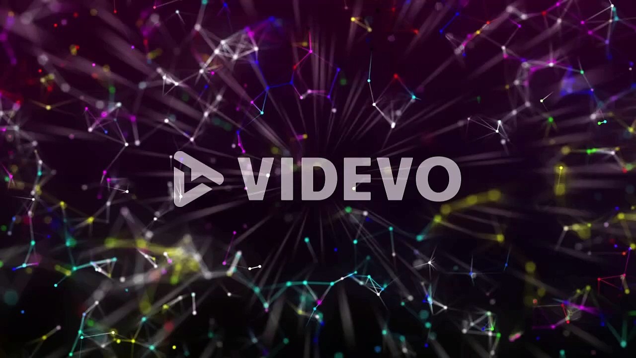 Animation of networks of connections and glowing light with prism