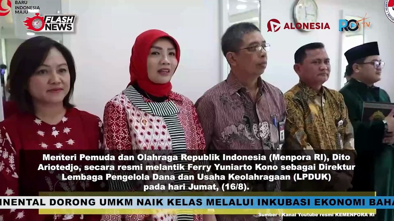 Pelantikan dan Pengambilan Sumpah Jabatan Direktur Lembaga Pengelolaan Dana dan Usaha Keolahragaan