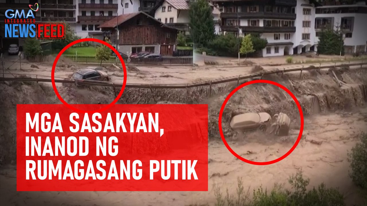 Mga sasakyan, inanod ng rumagasang putik | GMA Integrated Newsfeed