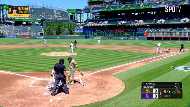 [MLB] 하이라이트 스포츠중계 씨유티비 샌디에이고 vs 콜로라도 2024.08.19 (월) 0410