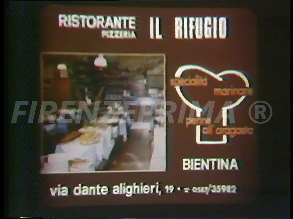 Spot  pubblicità werbung Ristorante Il Rifugio Bientina 1979