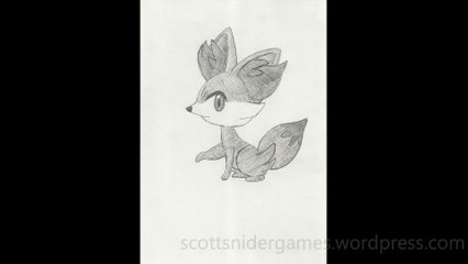 Pokemon Pencil Sketch Video #23: Fennekin (08-19-2024)