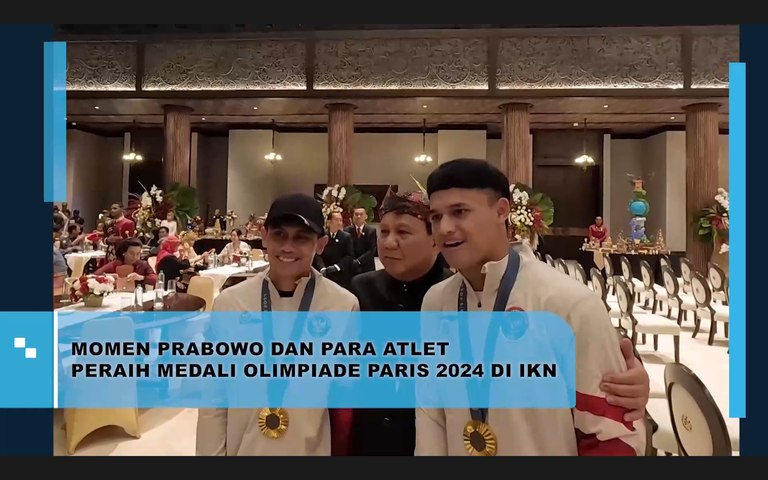 Momen Prabowo dan Para Atlet Peraih Medali Olimpiade Paris 2024 di IKN