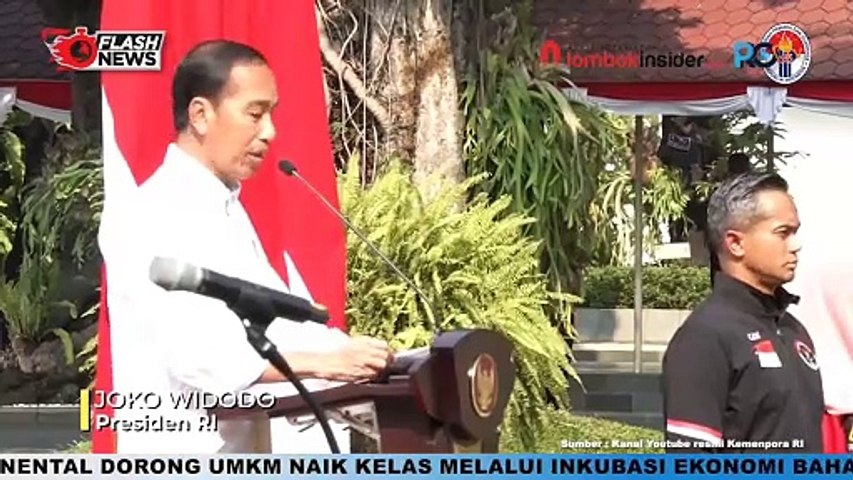 MENPORA DITO DAMPINGI PRESIDEN JOKOWI SERAHKAN BONUS ATLET OLIMPIADE PARIS 2024