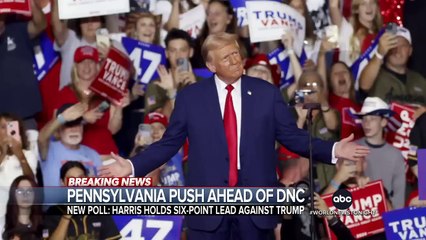 Harris and Walz campaign hits Pennsylvania ahead of DNC