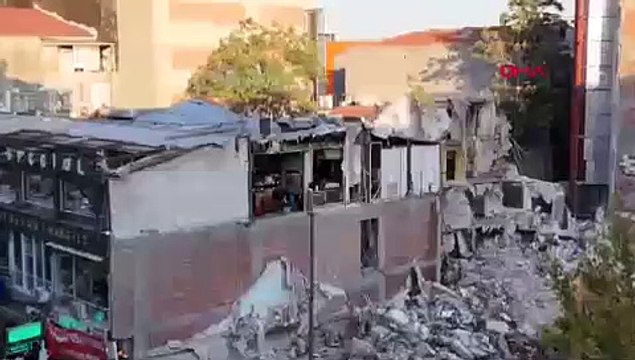 İstanbul'da yıkım sonrası şok görüntü