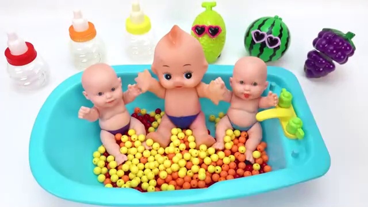 Satisfying Video l Mixing Candy with Making Rainbow Bathtub Cutting ASMR