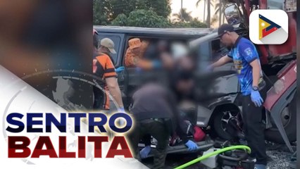 8 patay sa salpukan ng van at truck sa Sariaya, Quezon
