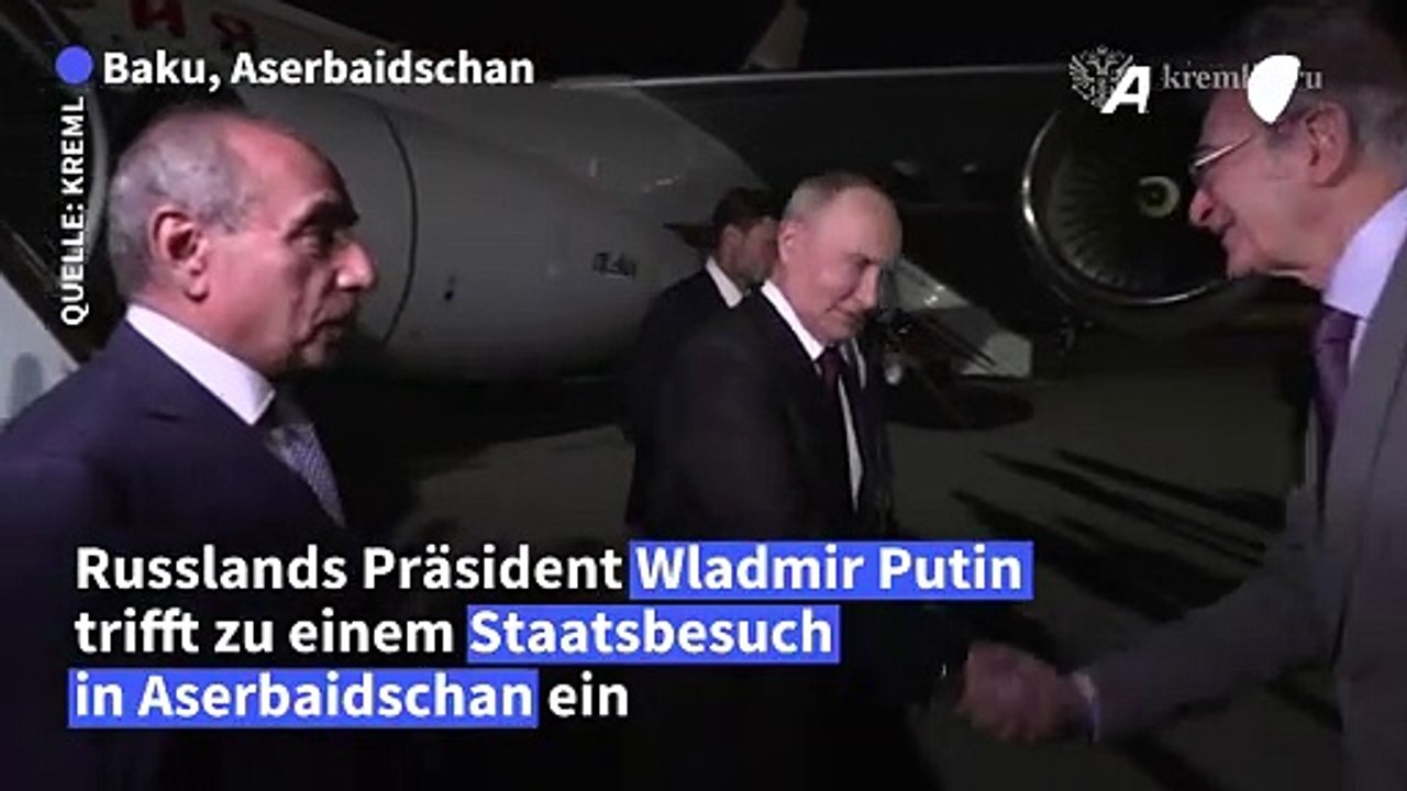 Putin zu Staatsbesuch in Ex-Sowjetrepubulik Aserbaidschan
