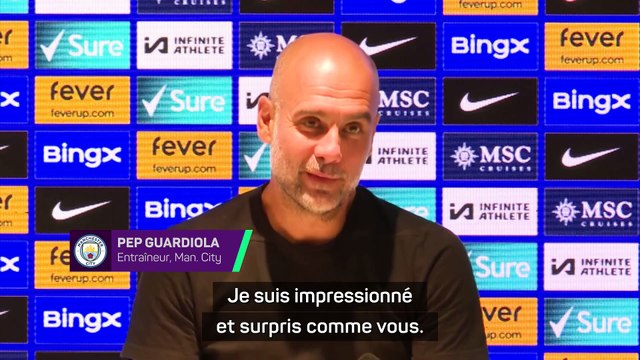 Guardiola impressionné par la victoire sans Rodri